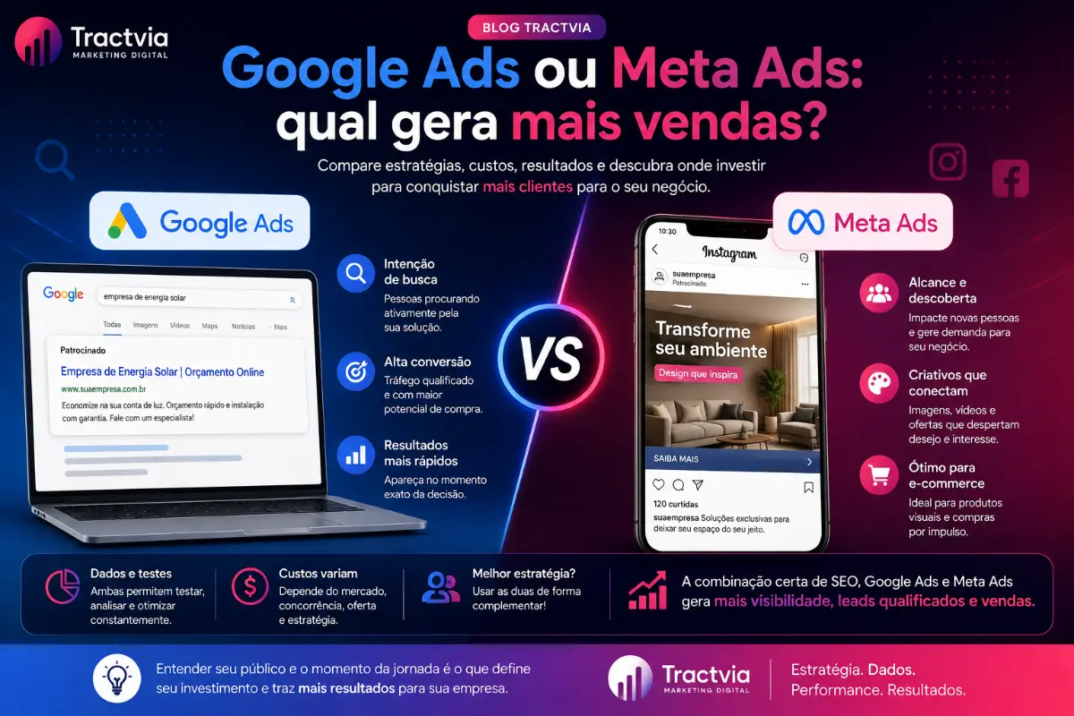 Google Ads ou Meta Ads: qual gera mais vendas?